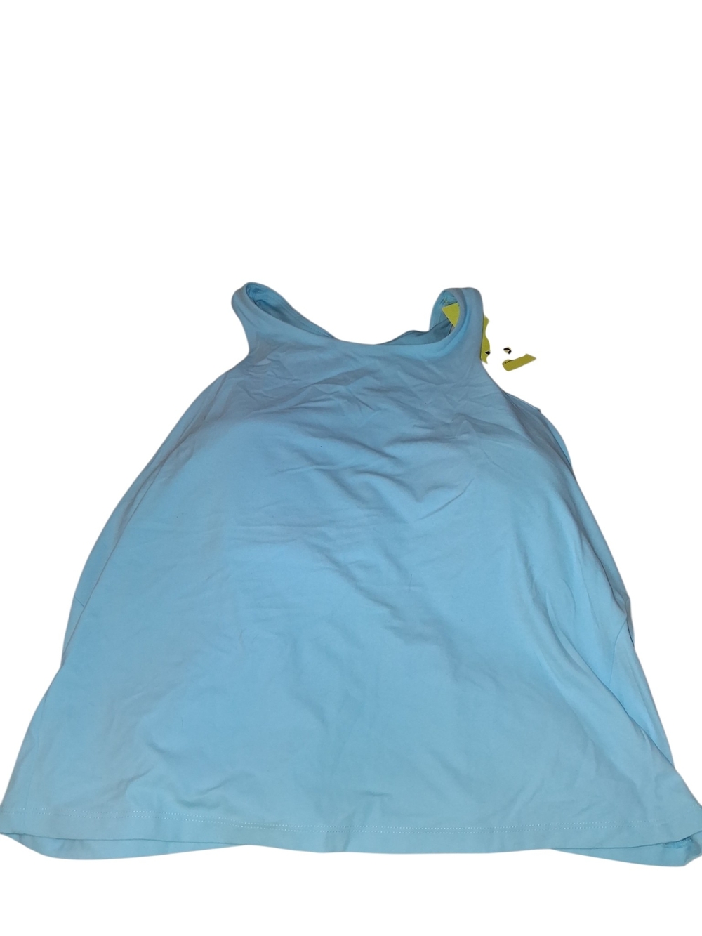 Light Blue Racerback Tank Top With Built In Padding - Picture 1 of 3